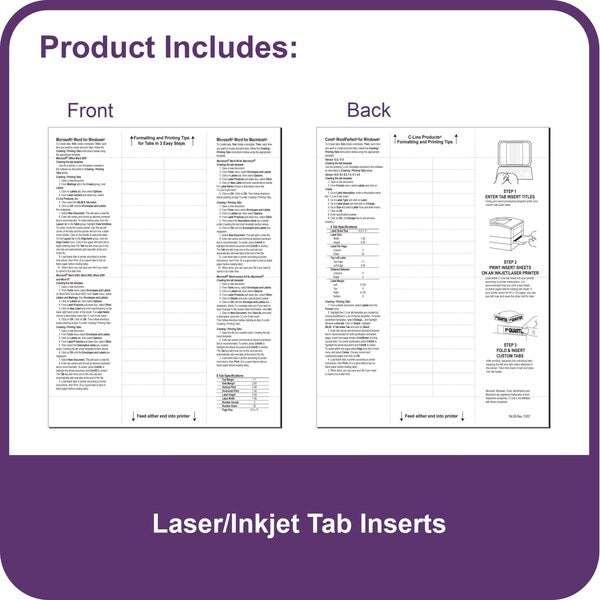 Sheet Protector Set, 8 Tab, Multicolor, PK8
