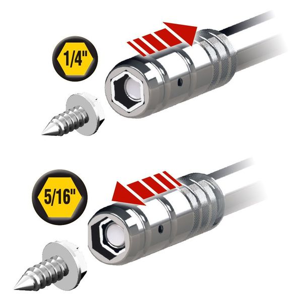 2-in-1 Nut Driver, Hex Head Slide Driveâ¢, 1-1/2-Inch