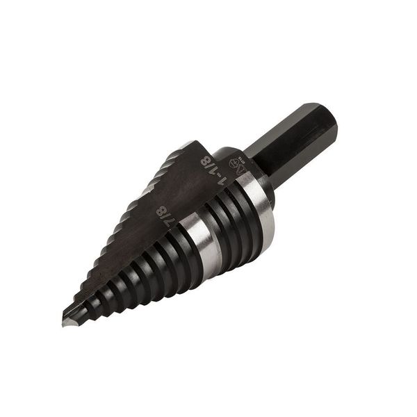 Step Drill Bit #11 Double-Fluted 7/8 to 1-1/8-Inch