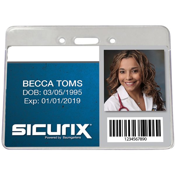 ID Badge Holder, Horizontal, PK50