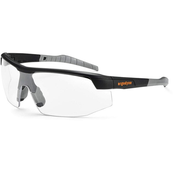 Safety Glasses, Traditional Clear PC Decenter Lens, Scratch-Resistant