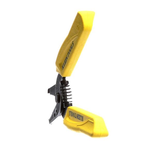Wire Stripper, Overall Length 6 1/4 in, Capacity 18 to 10 AWG, Yellow, Steel