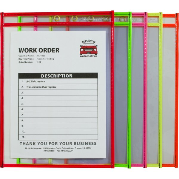 Shop Ticket Holder, Neon Color, 9x12