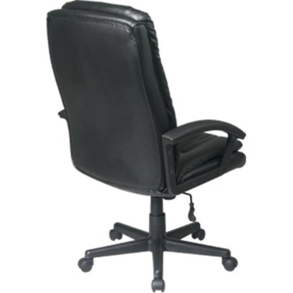 Leather Executive Chair, 17-1/2