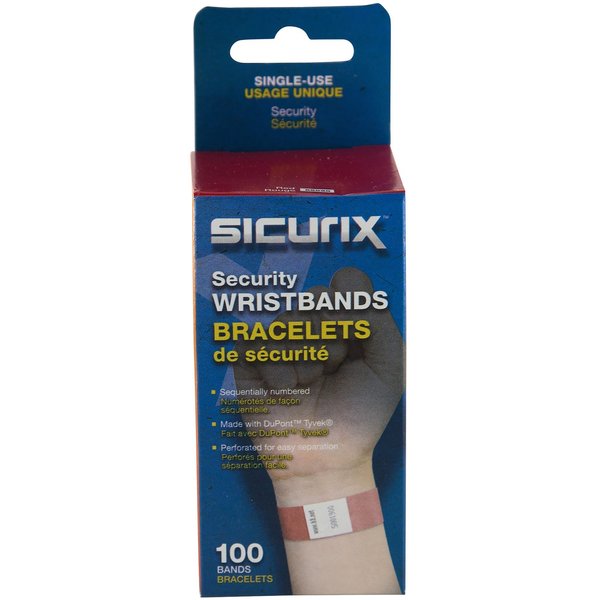 Security Wristband, Waterproof, PK100