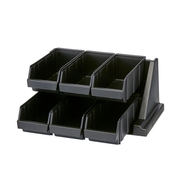 Condiment Organizer, 9 1/4 in H, Black