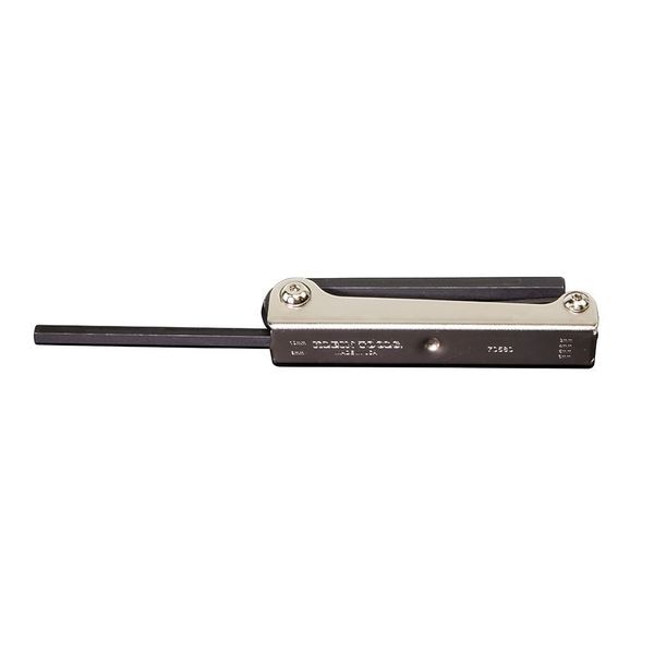 6 Piece Metric Fold-Up Hex Key Set, 70580