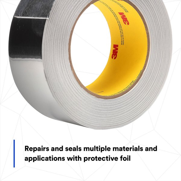 Foil Tape with Liner, 1-7/8inx49yd, Silver