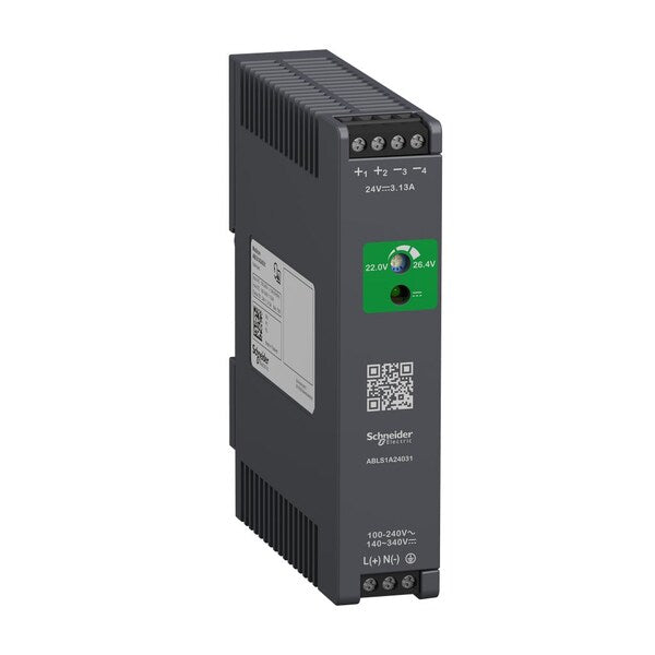 Power Supply, 24VDC, 75W, 3.13 A, 4.87