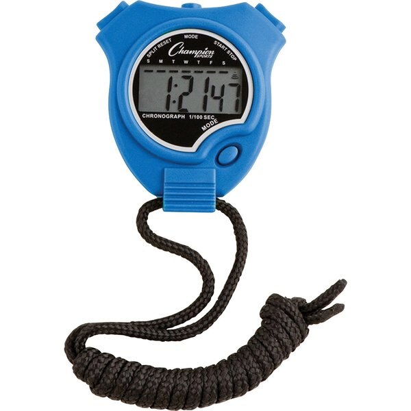 Stopwatch Set, Colors, Water/Shock Res, PK6