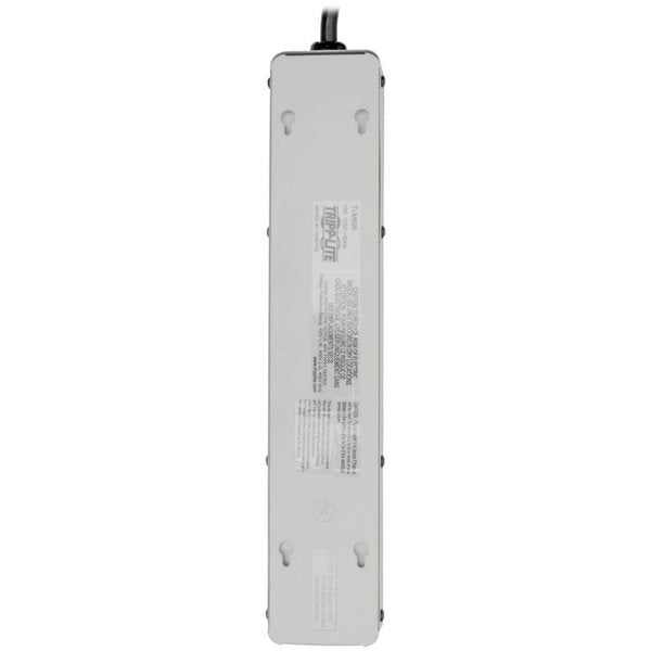 Surge Protector Strip, 6 Outlet, White