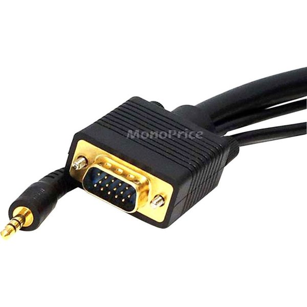 CPU Cord, SVGA/3.5mm Stereo M to M, 35ft