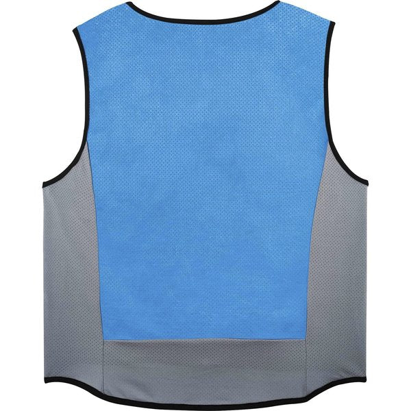 Cooling Vest, 4 hr. Time, 2XL Size, Blue
