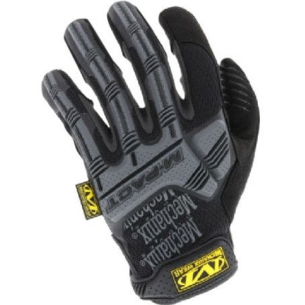 M-Pact Impact Resistant Work Gloves, Vibration Absorption, TPR, Black/Gray, XL, 1 Pair
