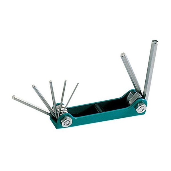 Folding Hex Key Set, Metric, 7pcs