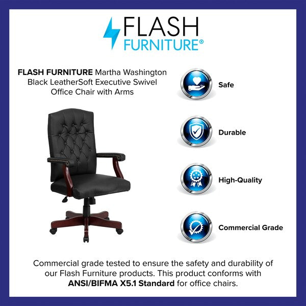 Executive Chair, Metal, 19-1/2