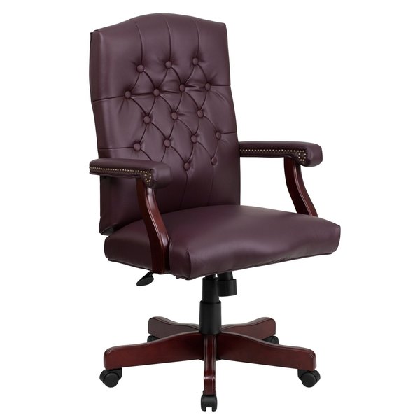 Leather Executive Chair, 19-1/2