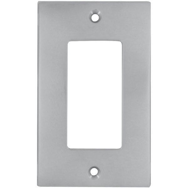 Triple Rocker Modern Switch Plate, Number of Gangs: 1 Solid Brass, Polished Chrome Plated Finish