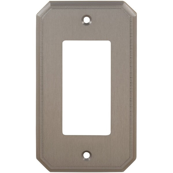 Single Rocker Traditional Switch Plate, Number of Gangs: 1 Solid Brass