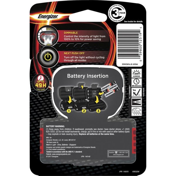 Headlight, 150 Lumens, LED