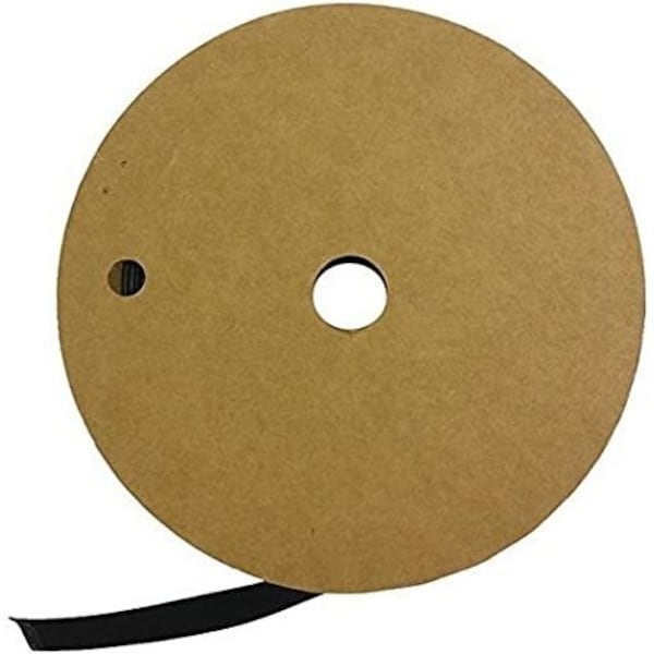 Black, Heat Shrink Tubing, 25 ft. L, 1/8 in