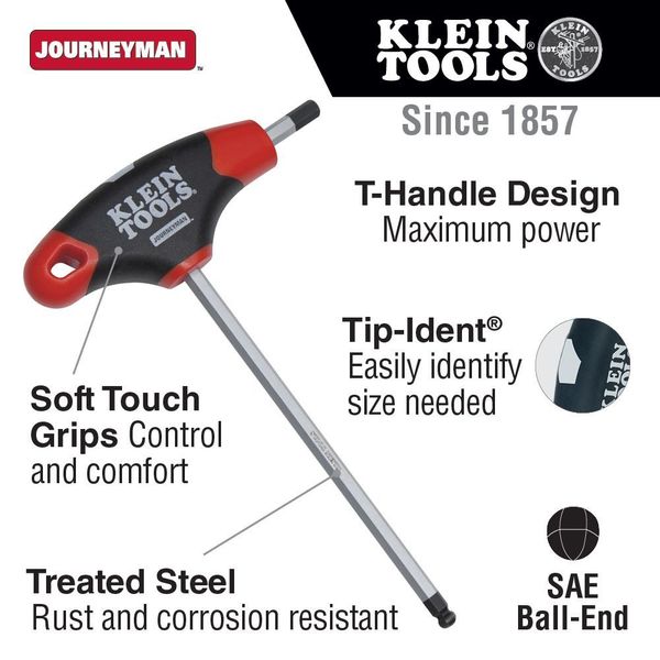 SAE T-Handle Hex Key, 3/32