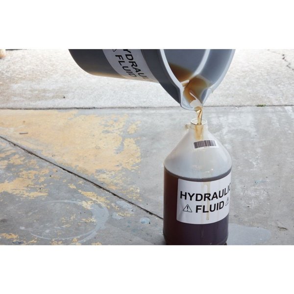 Label Tape, Black/White, Labels/Roll: 800