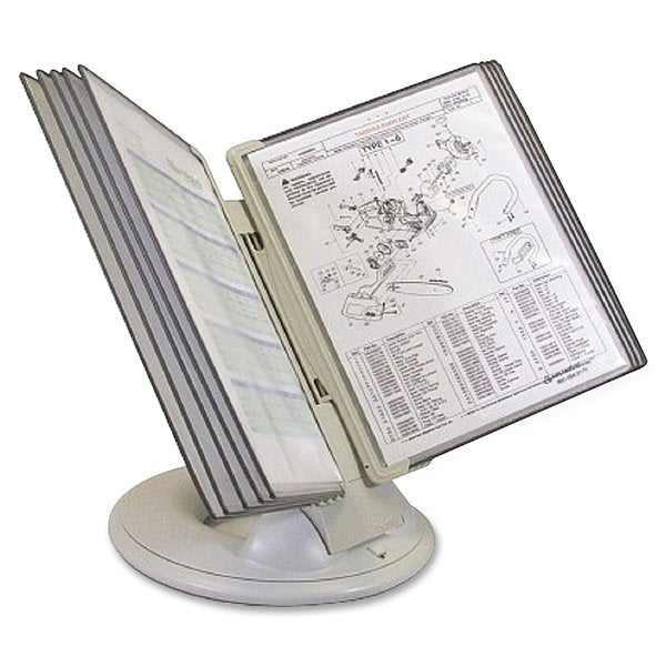 Orbital Desk Ref Disposal, 10 Pockets, Gry