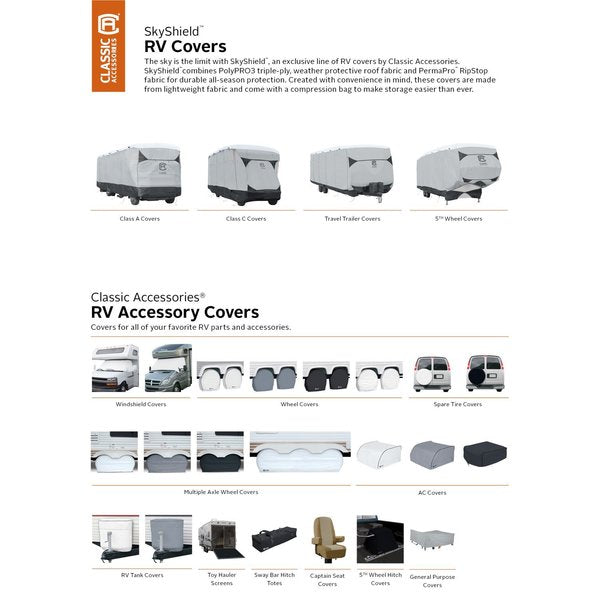 OverDrive SkyShield Grey Class B RV Cover, 20 ft - 23 ft