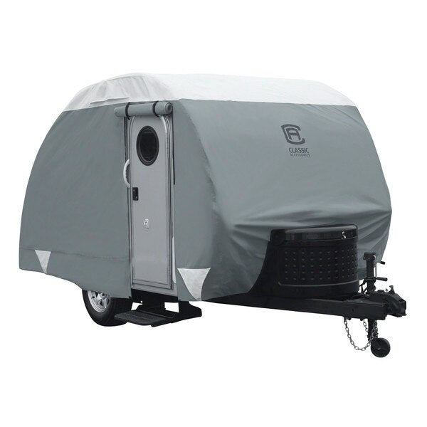 OverDrive PolyPRO 3 Grey Teardrop Trailer Cover, 12 ft - 15 ft L