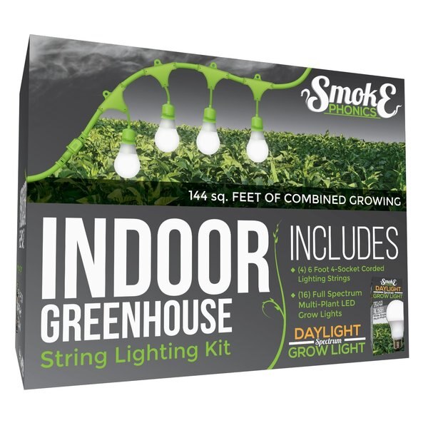 SmokePhonics 4-Socket Corded LED Gr, PK4