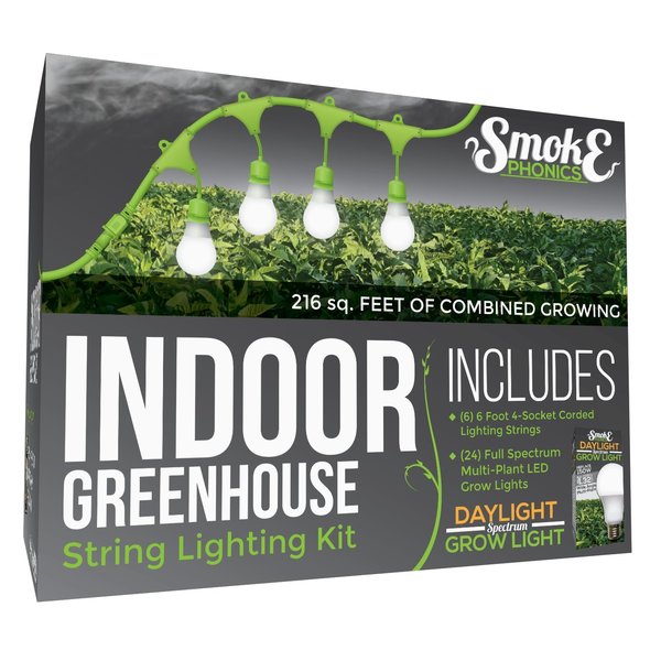SmokePhonics 4-Socket Corded LED Gr, PK6