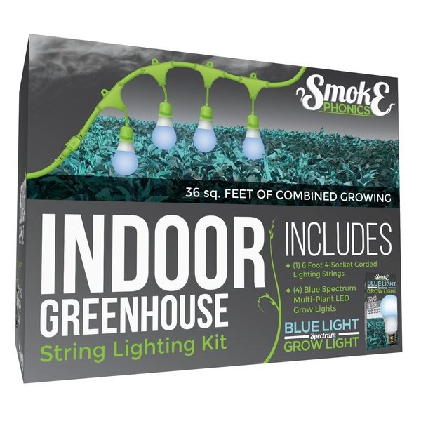 SmokePhonics 4-Socket Corded LED Grow Li
