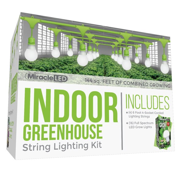 Ultra Grow 4-Socket Corded LED Grow, PK4