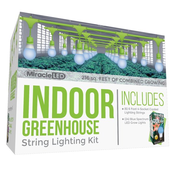 Ultra Grow 4-Socket Corded LED Grow, PK6