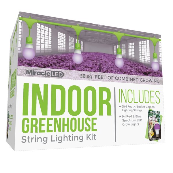 Ultra Grow 4-Socket Corded LED Grow, PK4