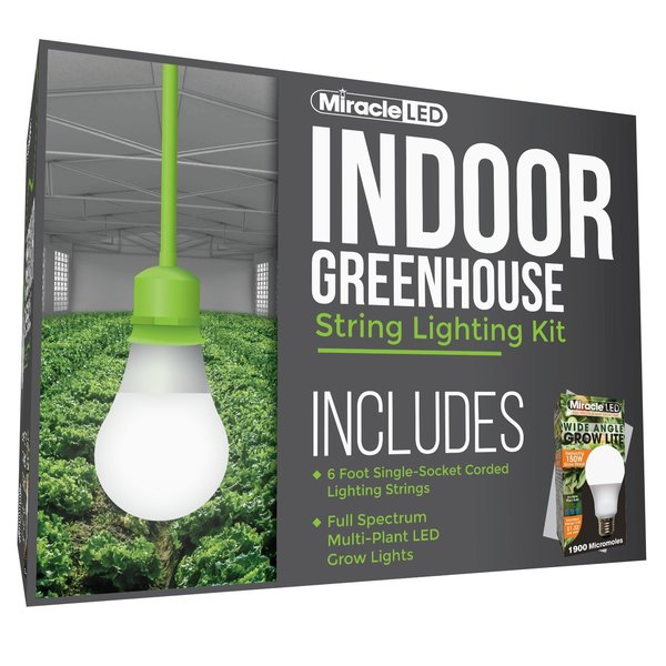 Wide Angle Single-Socket Corded LED Grow