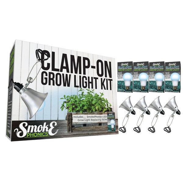 SmokePhonics LED Clamp-On Grow Lght, PK4