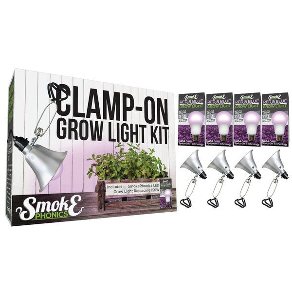 SmokePhonics LED Clamp-On Grow Ligh, PK4