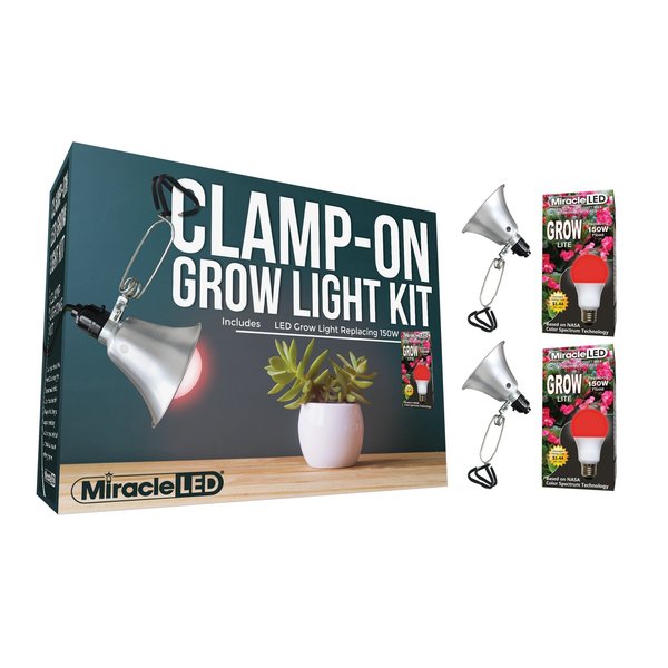 Ultra Grow LED Clamp-On Grow Light, PK2