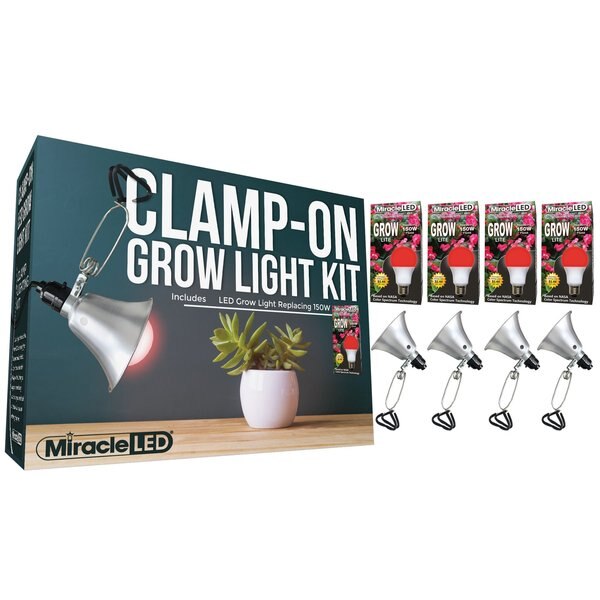 Ultra Grow LED Clamp-On Grow Light, PK4