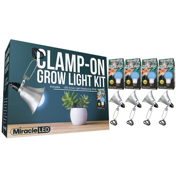 Ultra Grow LED Clamp-On Grow Light, PK4