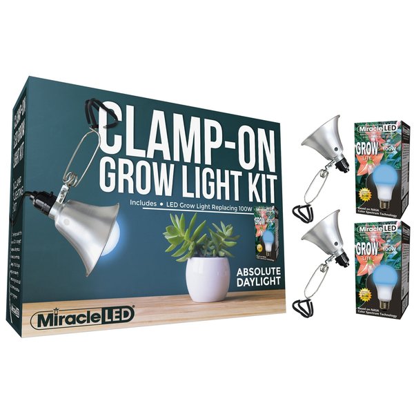 Absolute DayLght LED Clamp-On Grow, PK2