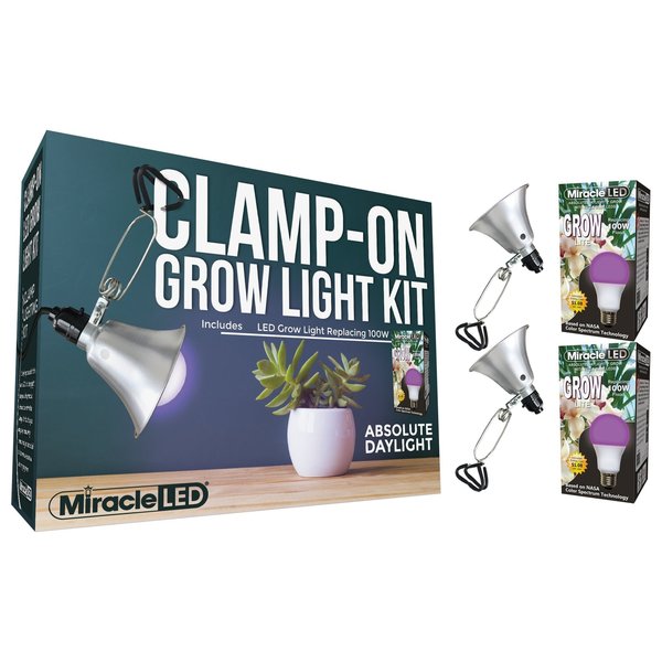 Daylight LED Clamp-On Grow Light Ki, PK2