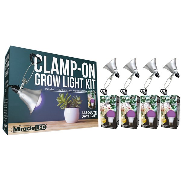 Daylight LED Clamp-On Grow Light Ki, PK4