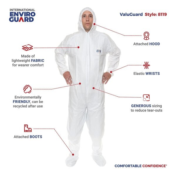 3XL, White, Zipper