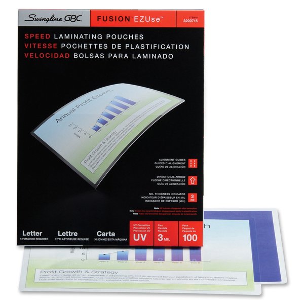Heat Laminating Pouches, 11-1/2x9in, PK100