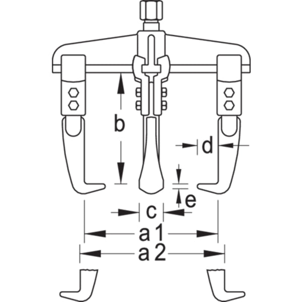 Universal Puller, 3-Arm Pattern, 200 x 150