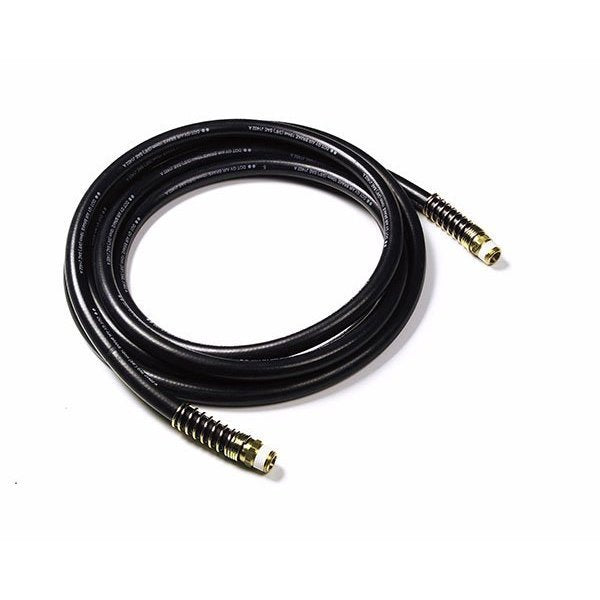 Rubber Air Hose 12 ft., Springs, Black