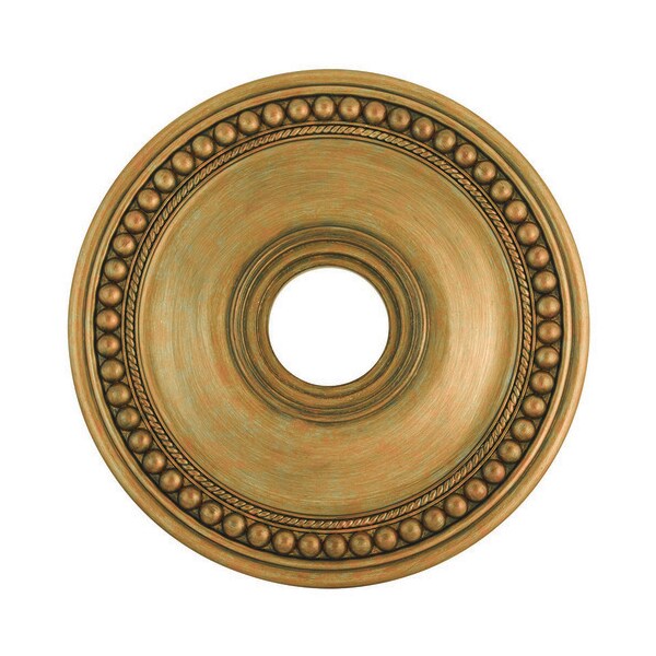 Wingate Hand Painted Antique Gold Leaf Ceiling Medallion
